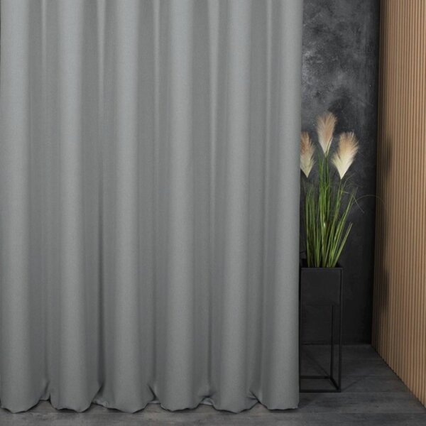 Blackout dekor tkanina Light Grey Canvas siva viš. 2,80 m