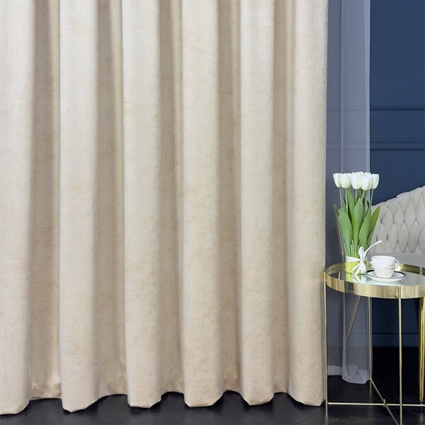 Dekorativna tkanina Velvet Royal Beige bež viš. 2,80 m