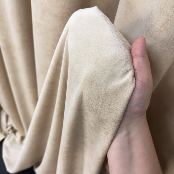Dekorativna tkanina Velvet Royal Beige bež viš. 2,80 m