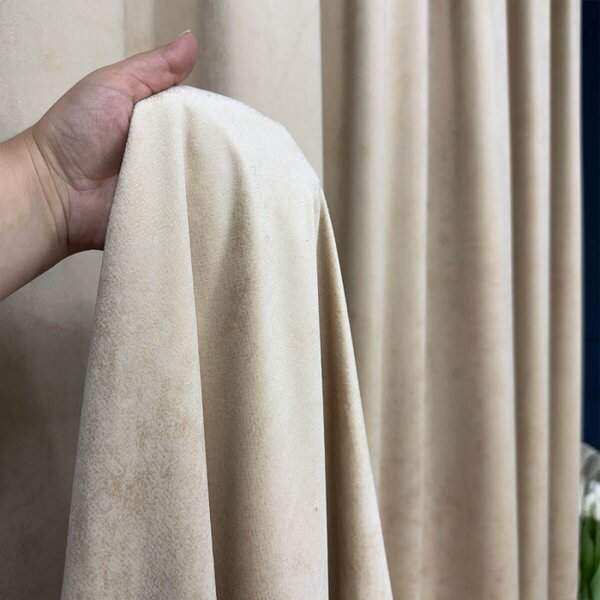 Dekorativna tkanina Velvet Royal Beige bež viš. 2,80 m