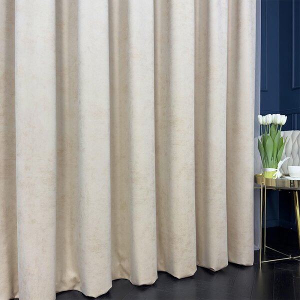 Dekorativna tkanina Velvet Royal Beige bež viš. 2,80 m