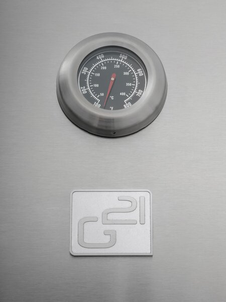 Plinski žar CALIFORNIA BBQ, 4 gorilniki, z redukcijskim ventilom, srebrna Penta CZ