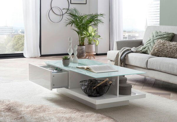 KLUBSKA MIZA, bela, visoki sijaj