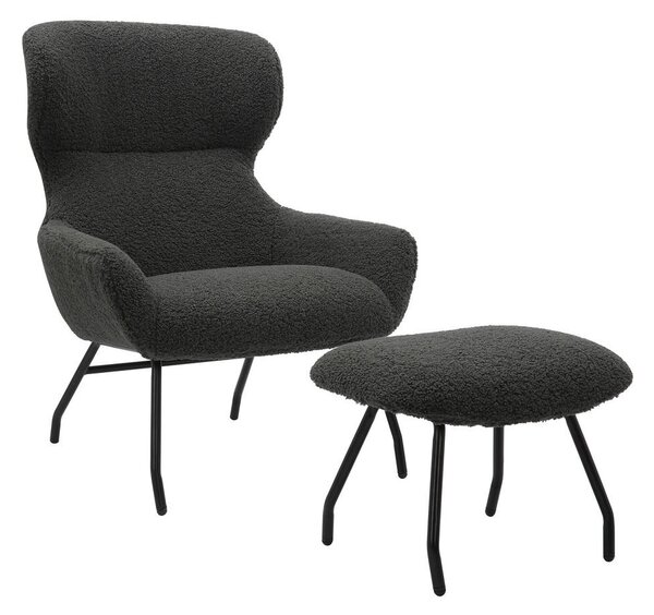 FOTELJ – SET, antracit tekstil