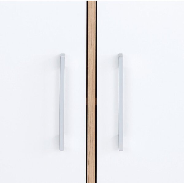 Modern Living Komoda Box, Bela, Barva Hrasta