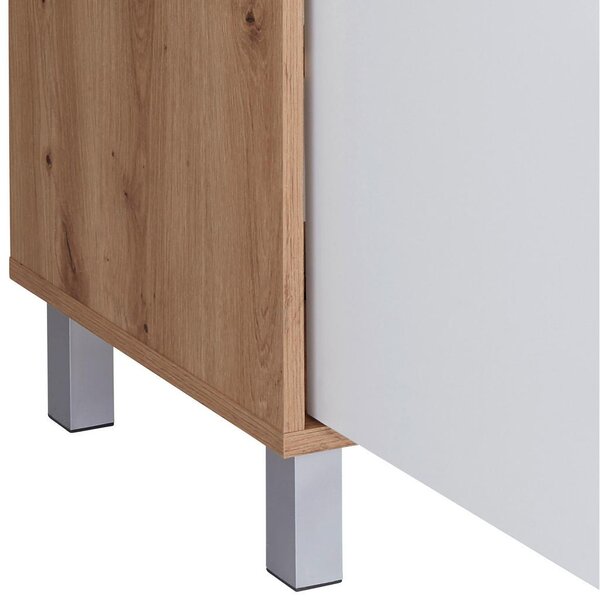 Modern Living Komoda Box, Bela, Barva Hrasta