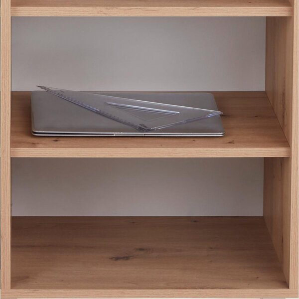 Modern Living Regal Box, Bela, Barva Hrasta