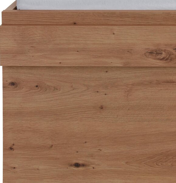 Modern Living Postelja Box, Bela, Barva Hrasta, 140x200