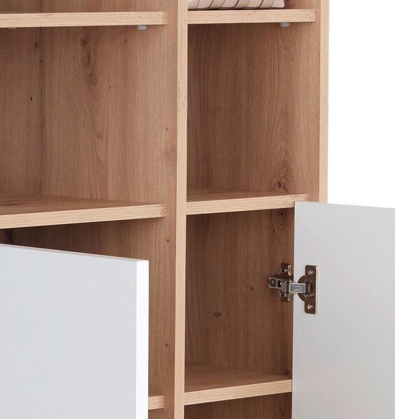 Modern Living Regal Box, Bela, Barva Hrasta