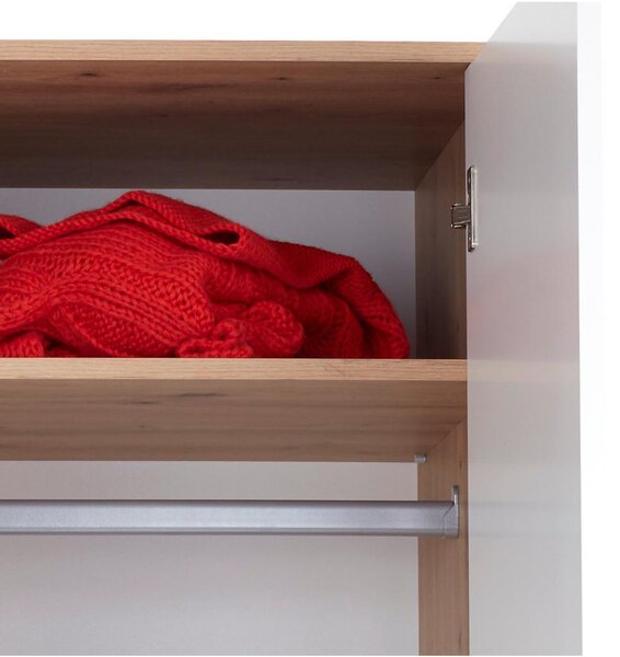 Modern Living Omara Za Oblačila Box, Bela, Barva Hrasta