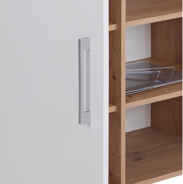 Modern Living Regal Box, Bela, Barva Hrasta