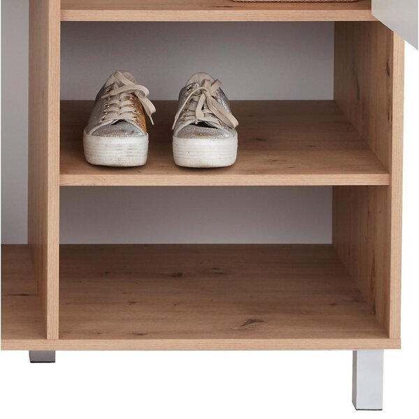Modern Living Omara Za Oblačila Box, Bela, Barva Hrasta