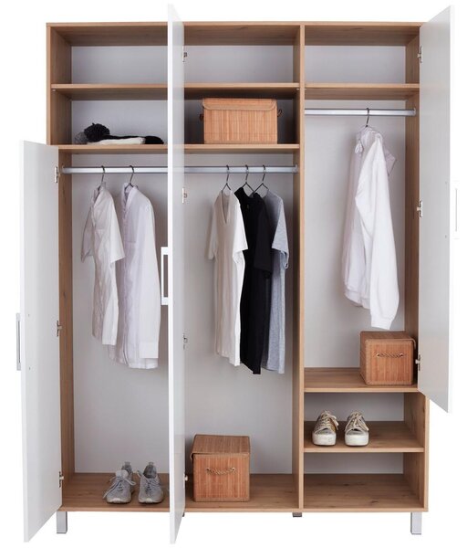 Modern Living Omara Za Oblačila Box, Bela, Barva Hrasta