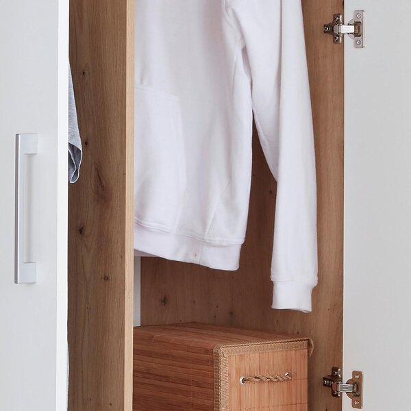 Modern Living Omara Za Oblačila Box, Bela, Barva Hrasta