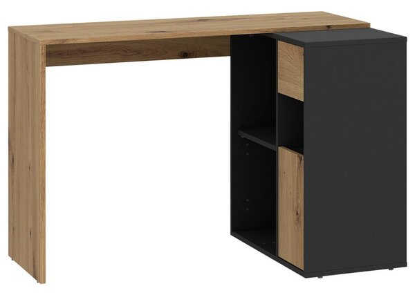 Modern Living Pisalna Miza Corner 2, Barva Hrasta, Antracit