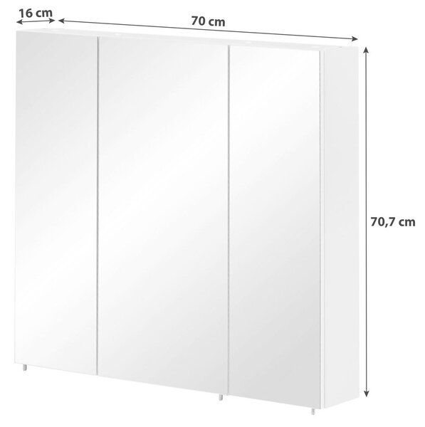OMARA Z OGLEDALOM 70/70,7/15,6 cm