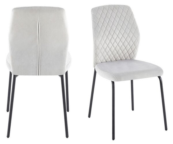 SET STOLOV, tekstil svetlo siva