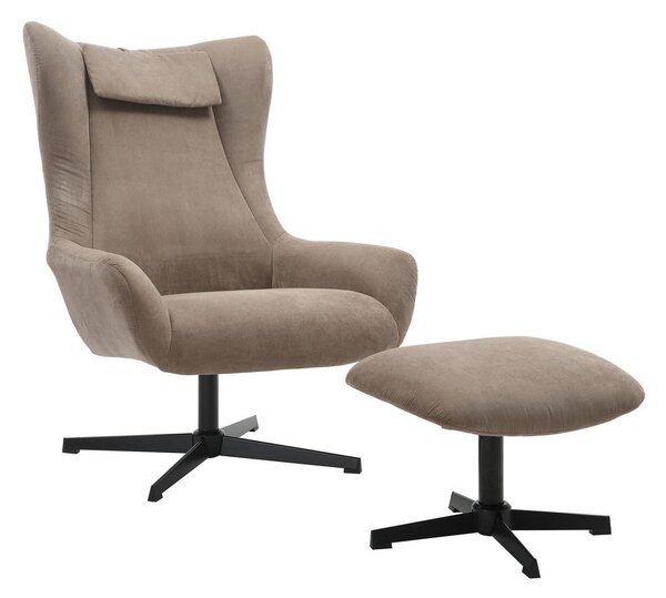 FOTELJ – SET, rjava tekstil