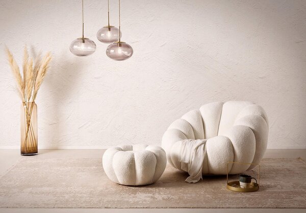 FOTELJ – SET, bela tekstil