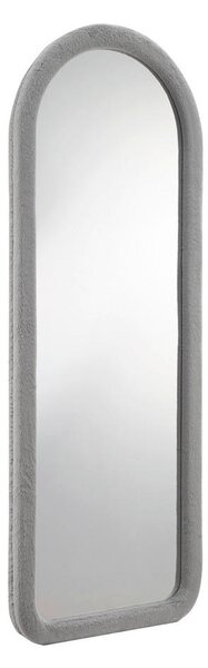 STOJEČE OGLEDALO, 60/160/3 cm steklo, leseni material, krzno