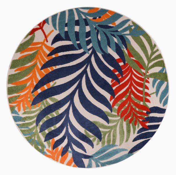 PREPROGA ZA ZUNANJO UPORABO Floral 120 cm tkano večbarvno