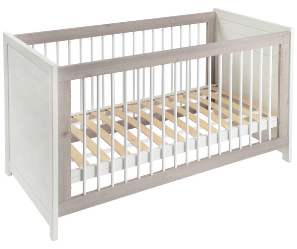 OTROŠKA POSTELJICA CAMRON bukev masivno 145/80/76,5 cm siva, bela