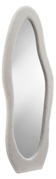 STOJEČE OGLEDALO, 60/160/3,5 cm steklo, leseni material, krzno