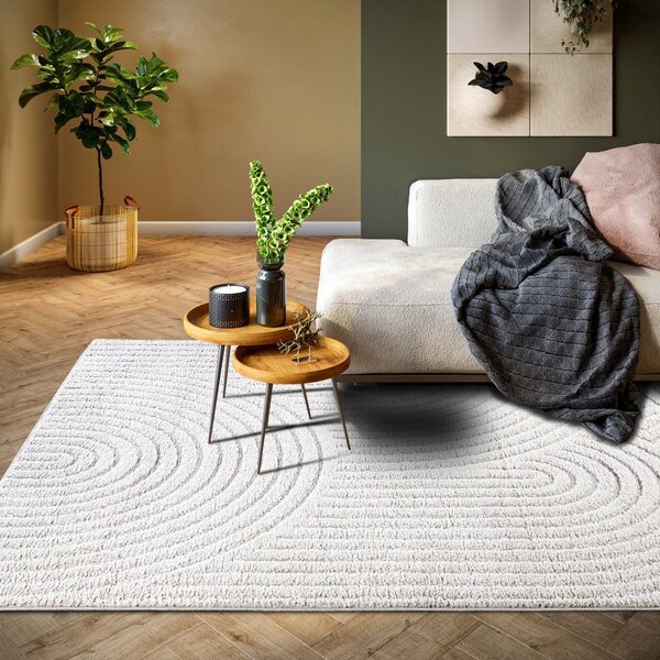 Bela preproga 200x280 cm Panglao New York White – Elle Decoration