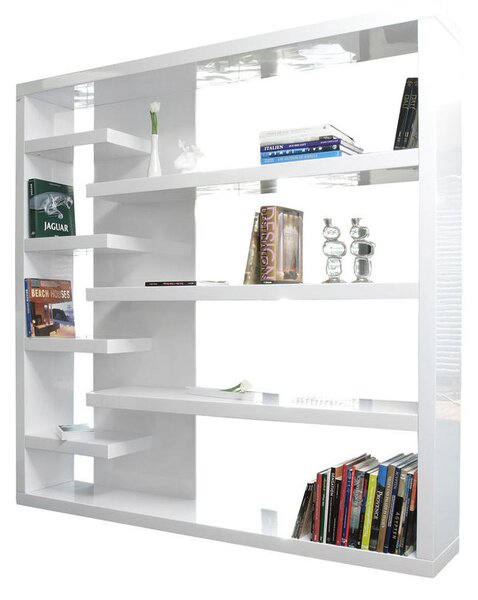 SOBNA PREGRADA 200/200/35 cm bela, visoki sijaj