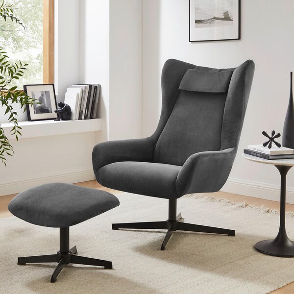 FOTELJ – SET, antracit tekstil