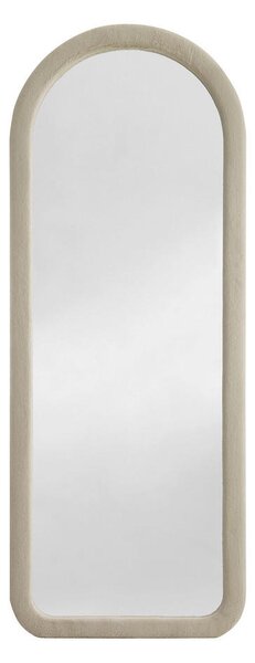 STOJEČE OGLEDALO, 60/160/3 cm steklo, leseni material, krzno