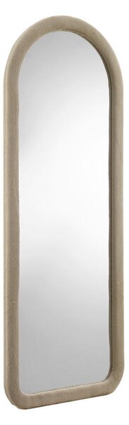 STOJEČE OGLEDALO, 60/160/3 cm steklo, leseni material, krzno