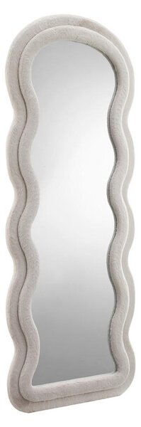 STOJEČE OGLEDALO, 70/170/3 cm steklo, leseni material, krzno