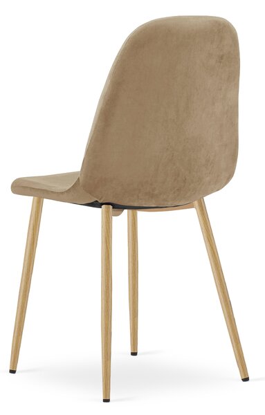 Jedilni stol PADVA VELVET, rjav