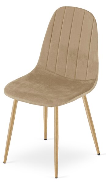 Jedilni stol PADVA VELVET, rjav