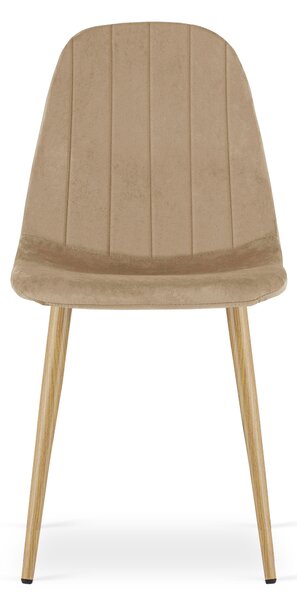 Jedilni stol PADVA VELVET, rjav