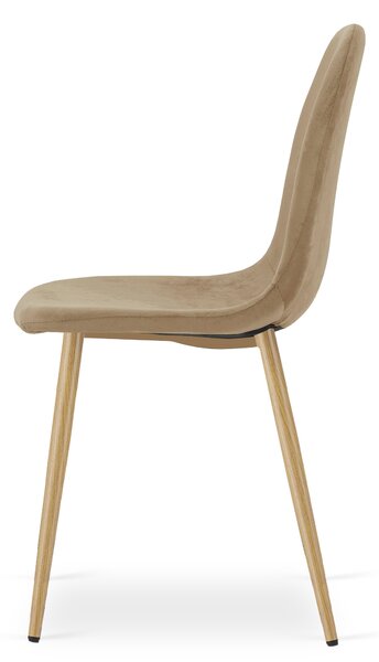 Jedilni stol PADVA VELVET, rjav