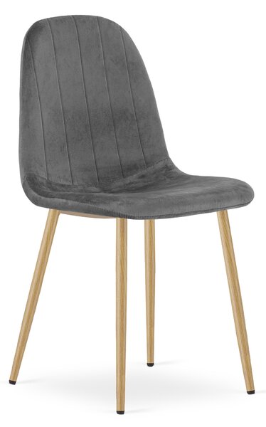 Jedilni stol PADVA VELVET, temno siva
