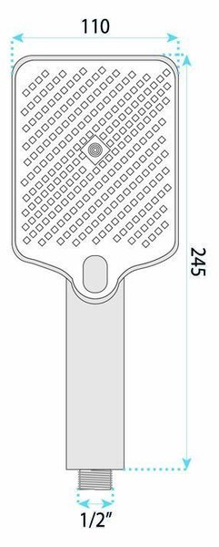 ROČICA ZA PRHANJE REA JS-031 BRUSH GOLD