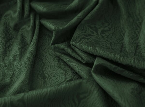 Zatemnitvena zavesa DUNES VELVET 140x250 cm, temno zelena Za obesiti: Kovinski obročki