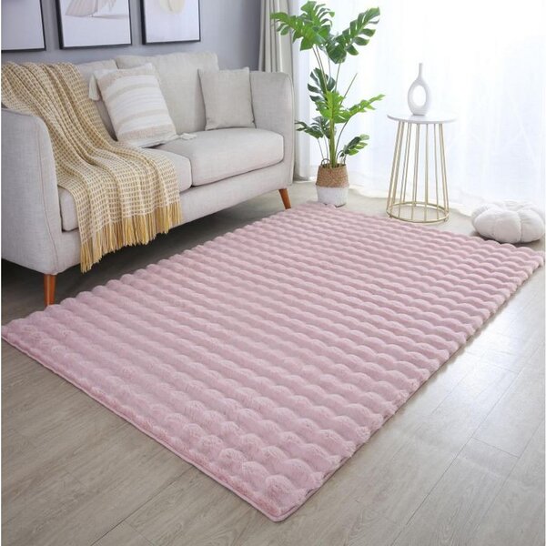 Novel Preproga Z Visokim Florom Ambiance, Roza, 140x200cm