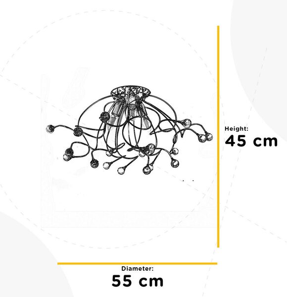 STROPNA SVETILKA 55/45 cm
