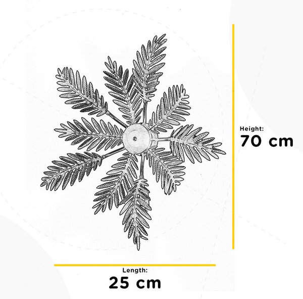 STROPNA SVETILKA 4996 FELCE 70/70/25 cm