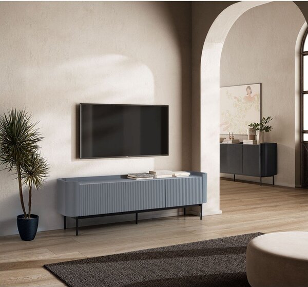 Črna komoda 200x80x40 cm Willa – MOME
