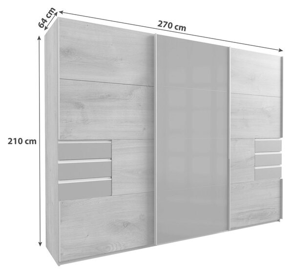 Premium Living Omara Z Drsnimi Vrati Saigon, Barva Grafita, Črna