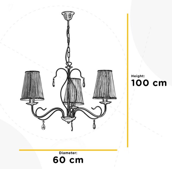 LESTENEC DELIA 60/60/100 cm E14
