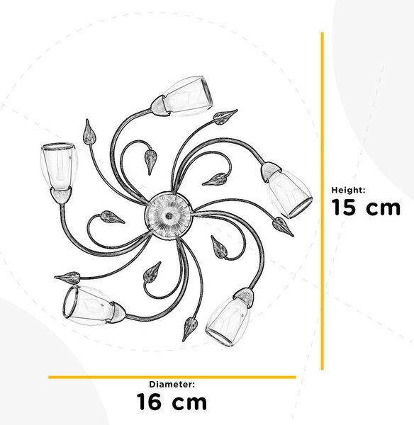 STROPNA SVETILKA 4716 LILIANA 60/20 cm