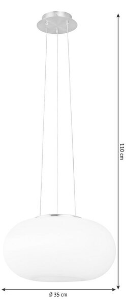 VISEČA SVETILKA Optica 35/110 cm E27