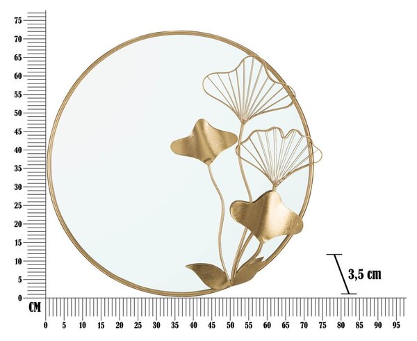 Stensko ogledalo ø 72 cm Flower – Mauro Ferretti