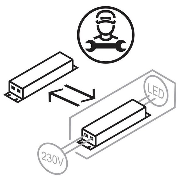 STROPNA LED-SVETILKA DORO 3000 K 230 V